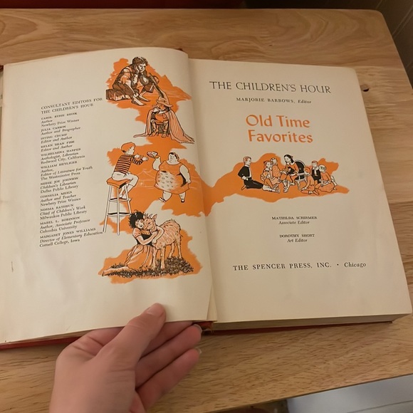 Old Time Favorites The Children’s Hour hardcover vintage 1953 book 3 - Picture 12 of 17